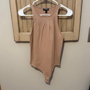 Express Tan Sleeveless Bodysuit